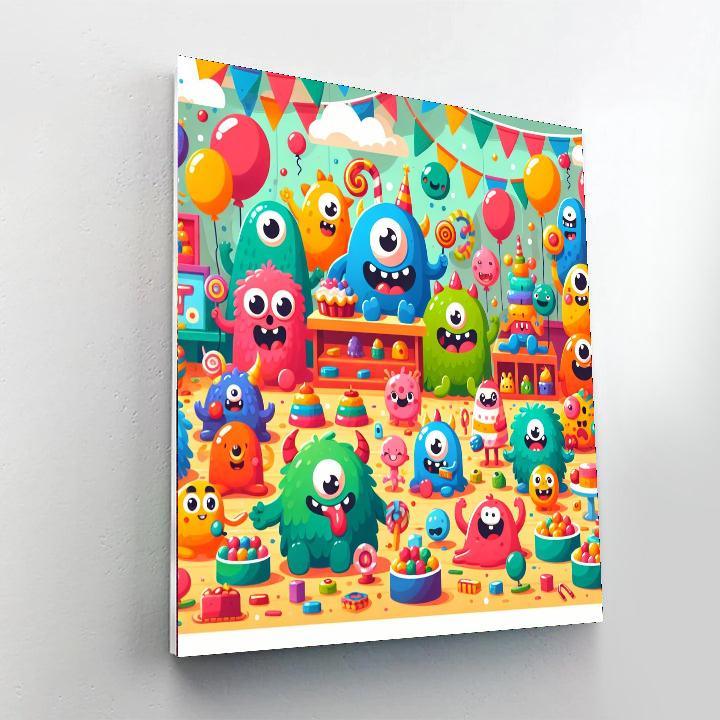 Whimsical Monster Mash Paint By Number