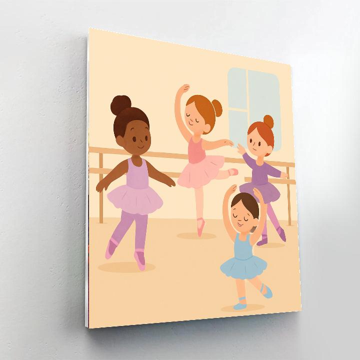 Ballet Studio Performance Paint By Numbers Art