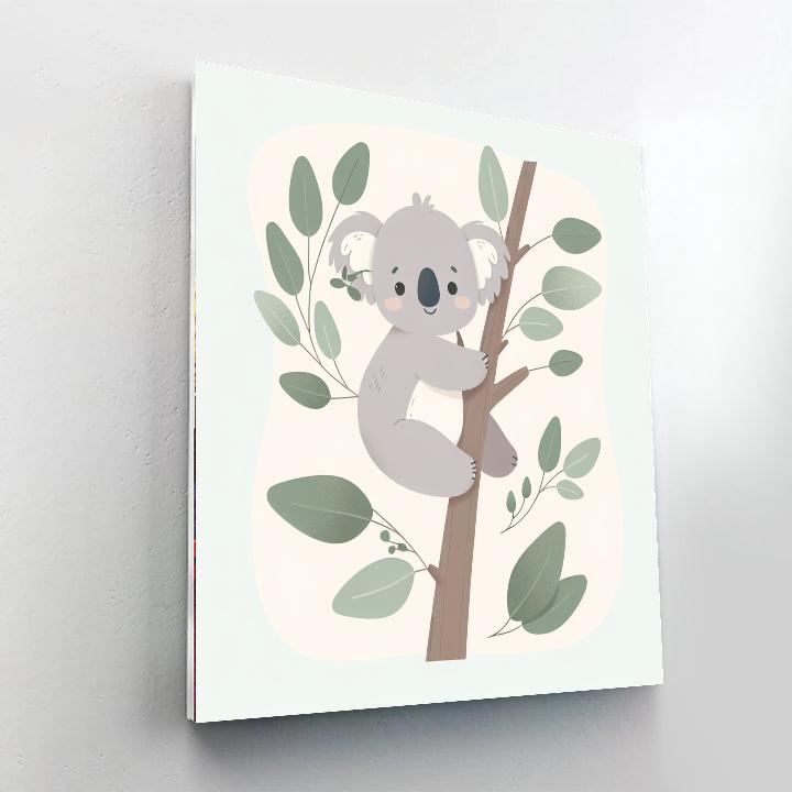 Cheerful Koala Adventure Number Painting