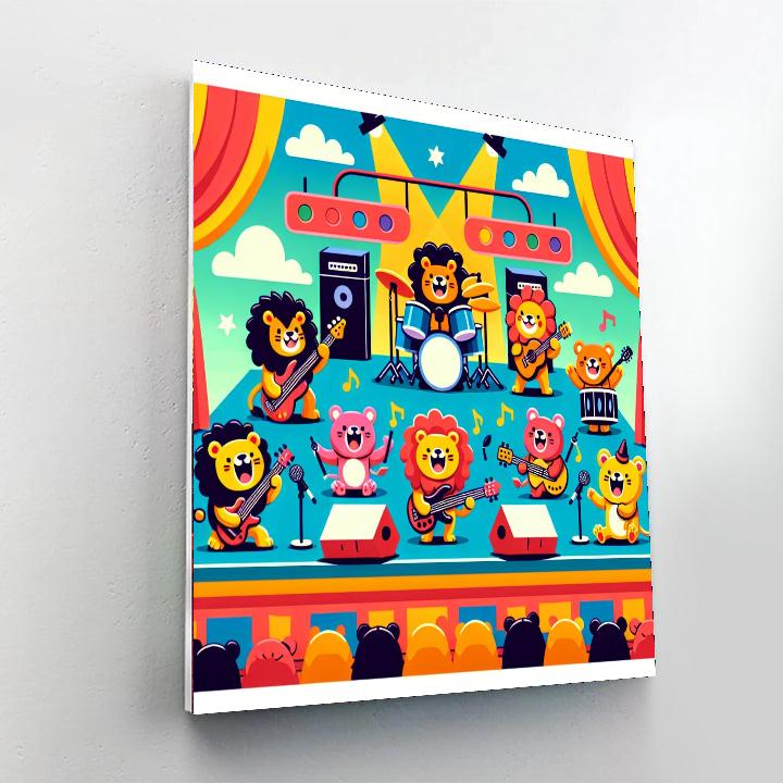 Rock Star Concert Paint By Numbers Art