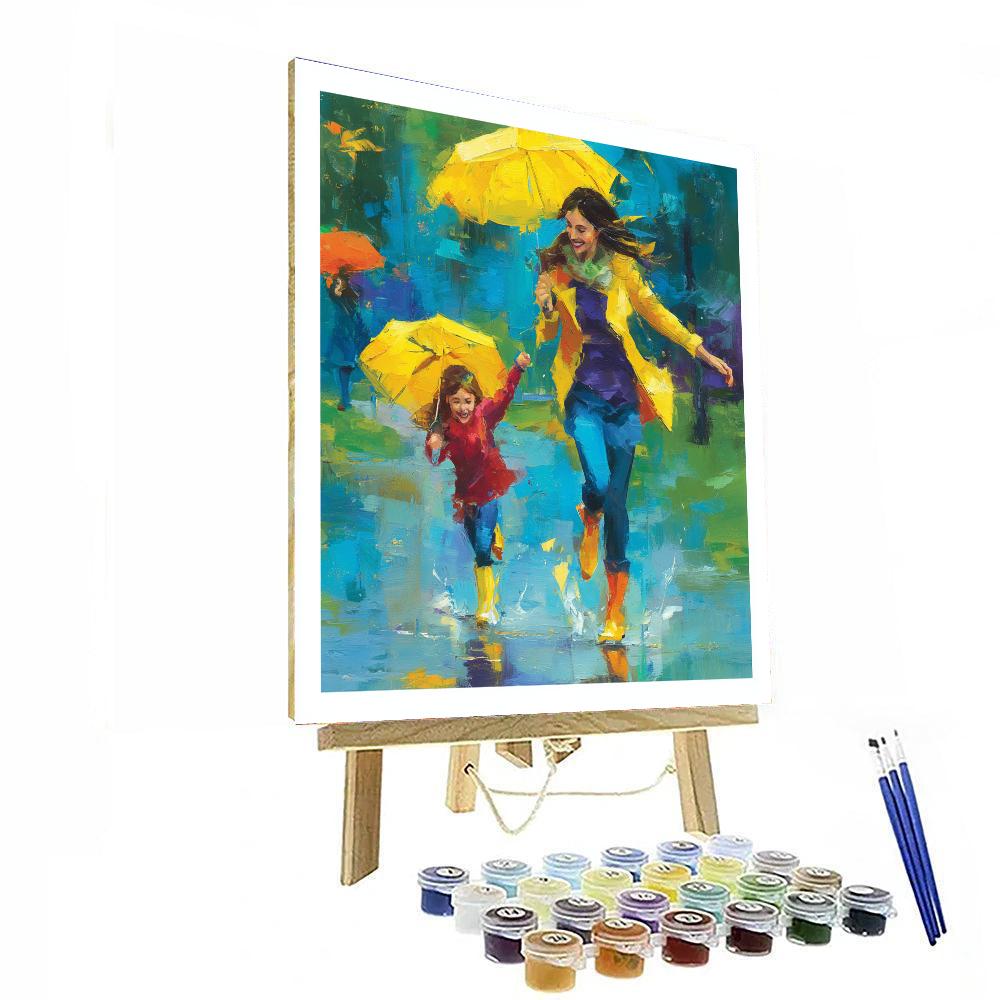 Joyful Raindrops Paint By Color