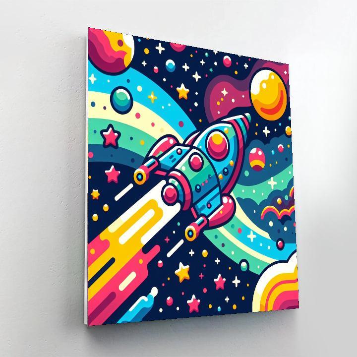 Cosmic Star Voyage Paint By Numbers Art