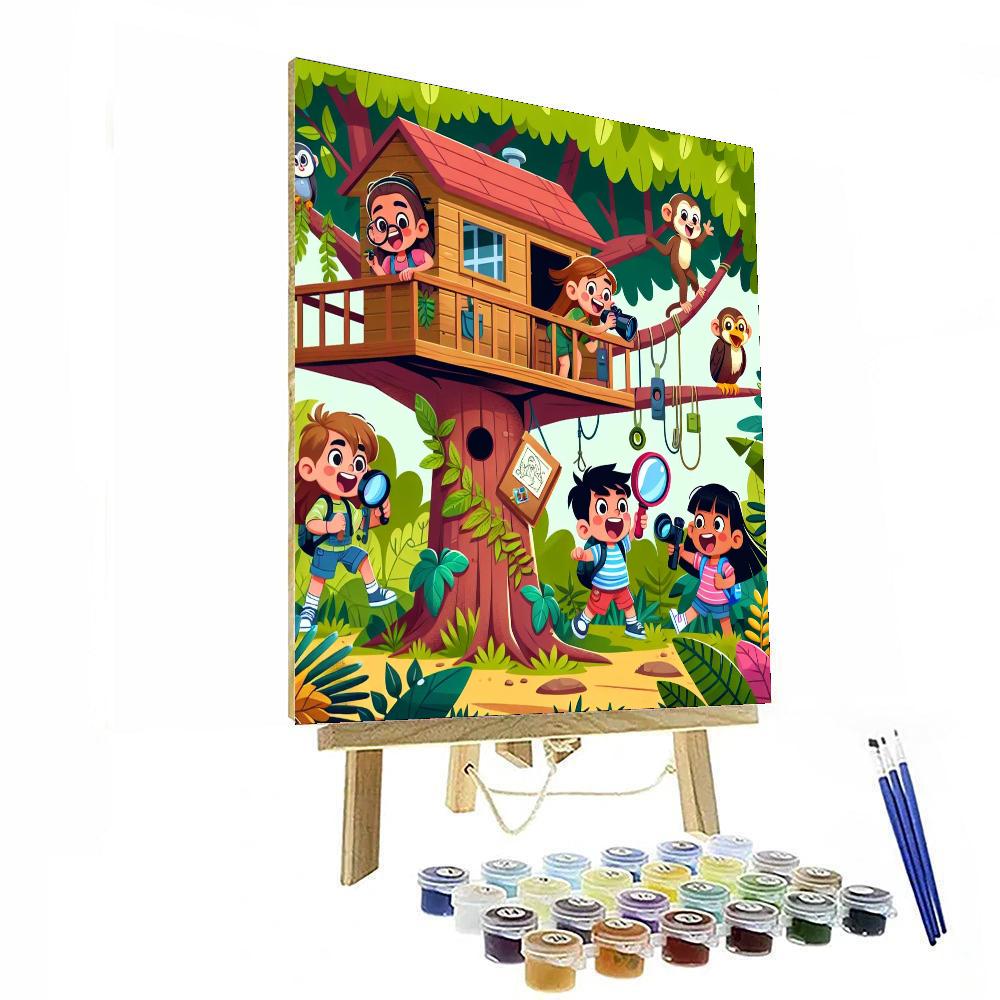 Treehouse Jungle Explorers Paint By Numbers