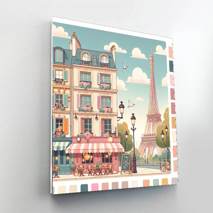Artistic Parisian Street Paint By Color