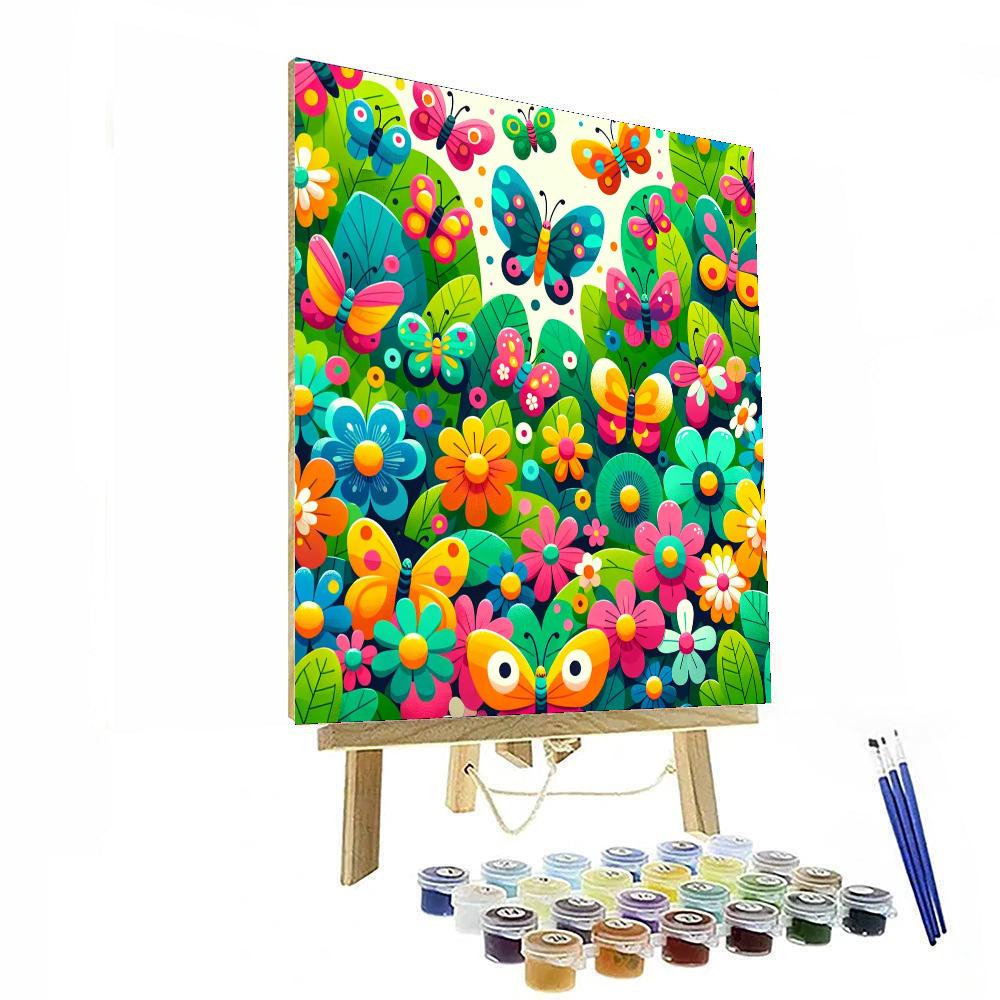 Bright Butterfly Gala DIY Paint By Numbers