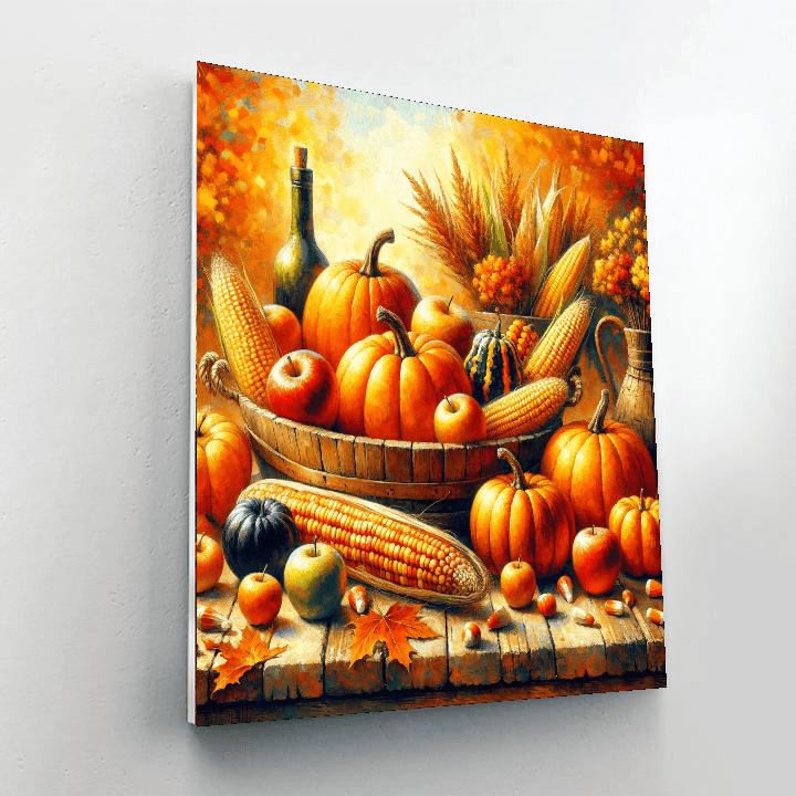 Colorful Autumn Harvest Numbered Painting Kits
