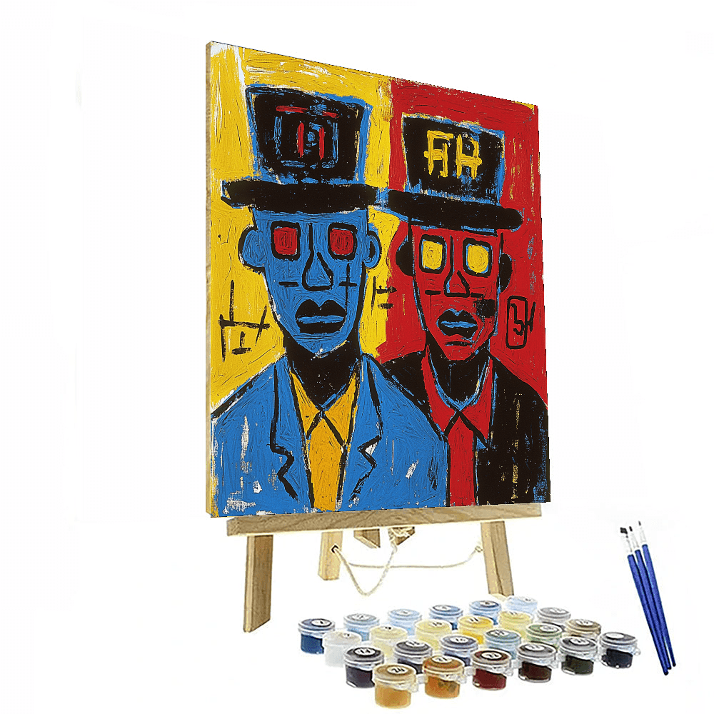Jean-Michel Basquiat Inspired Basquiat's Urban Melody  Painting By Numbers Kit