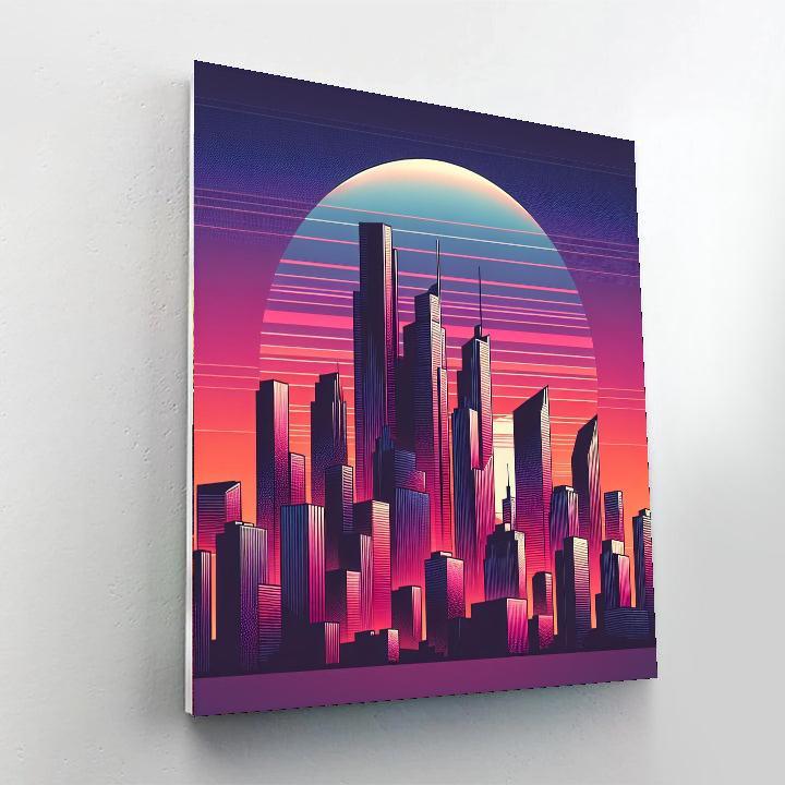 Urban Skyline Retreat Paint By Numbers