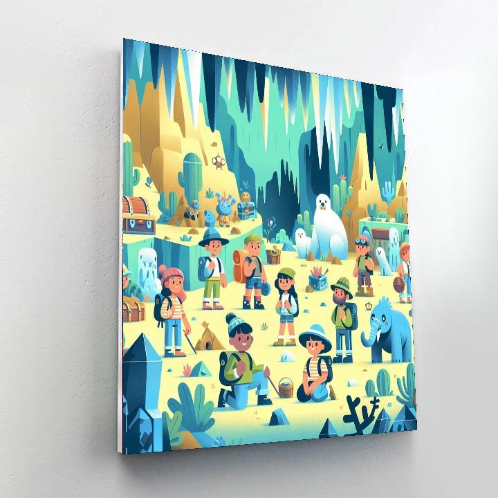 Secret Cave Expedition Paint By Numbers Art