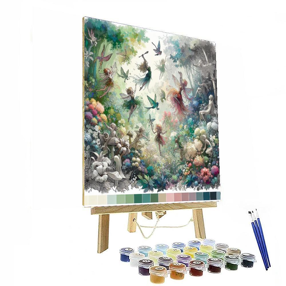 Fairy Woodland Gathering Numbered Painting Kits