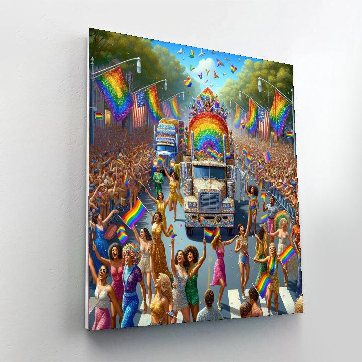 Pride Parade - Canada Number Painting