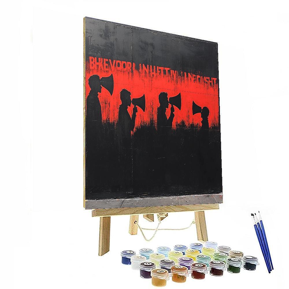 Banksy Inspired Silent Voices  Paint By Color