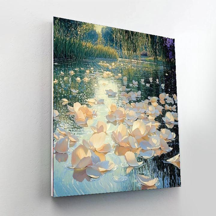 Edgar Degas Inspired Floating Petals  Painting Number Kit