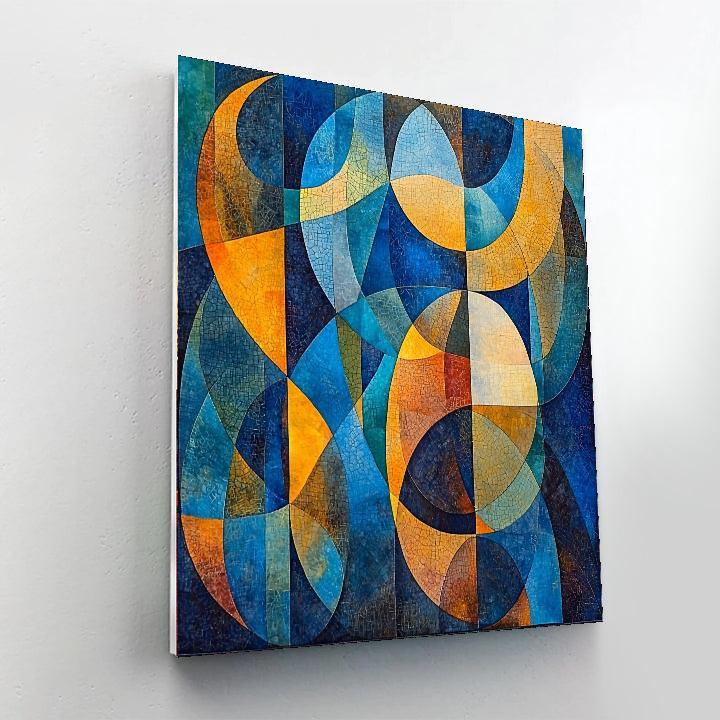 Paul Klee Inspired Harmonic Geometries  Numbered Painting Kits