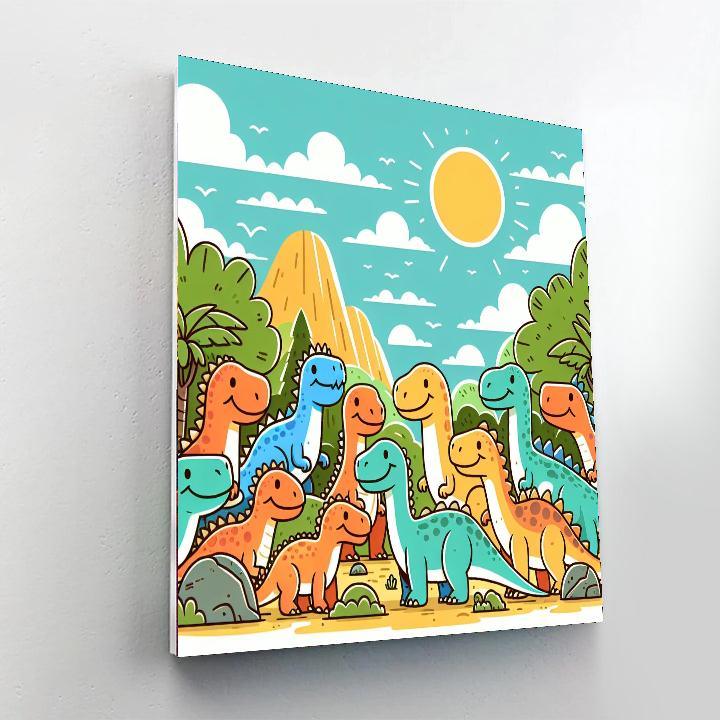 Creative Dinosaurs Paint By Number