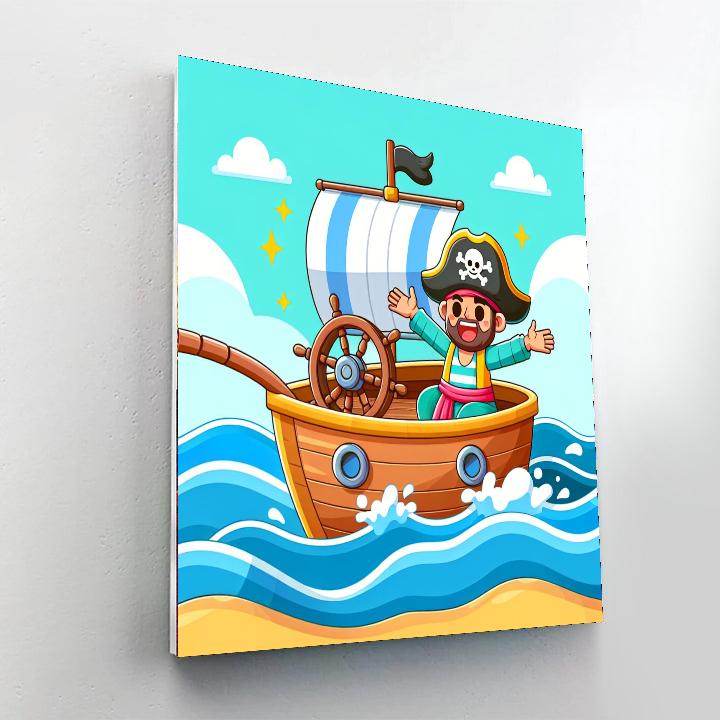 Merry Pirate Ship Paint By Numbers Kits