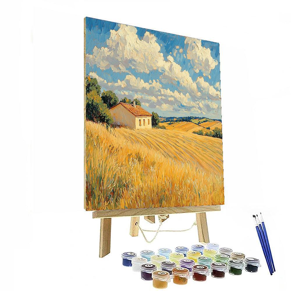 Paul Cézanne Inspired Serenade Of Rolling Fields  Paint By Numbers Art