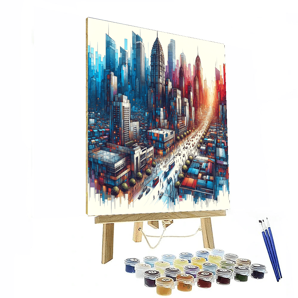 Urban Chic Cityscape - DIY Painting By Numbers Kit – Artistry Rack