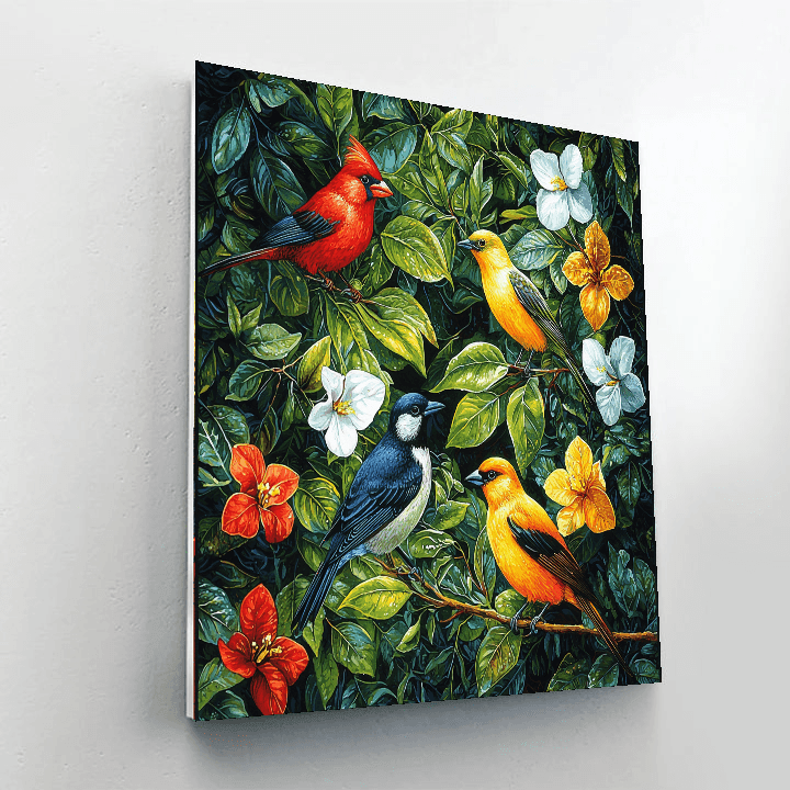 John James Audubon Inspired Exquisite Feathers  Paint By Numbers Art