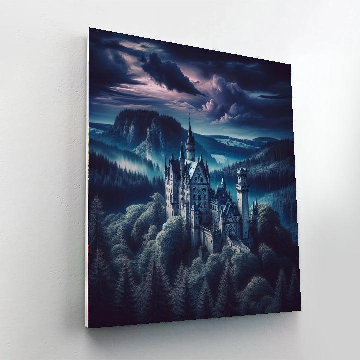Gothic Fantasy Castle Paint By Numbers Art