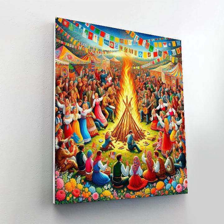 Valborgsmässoafton DIY Paint By Numbers