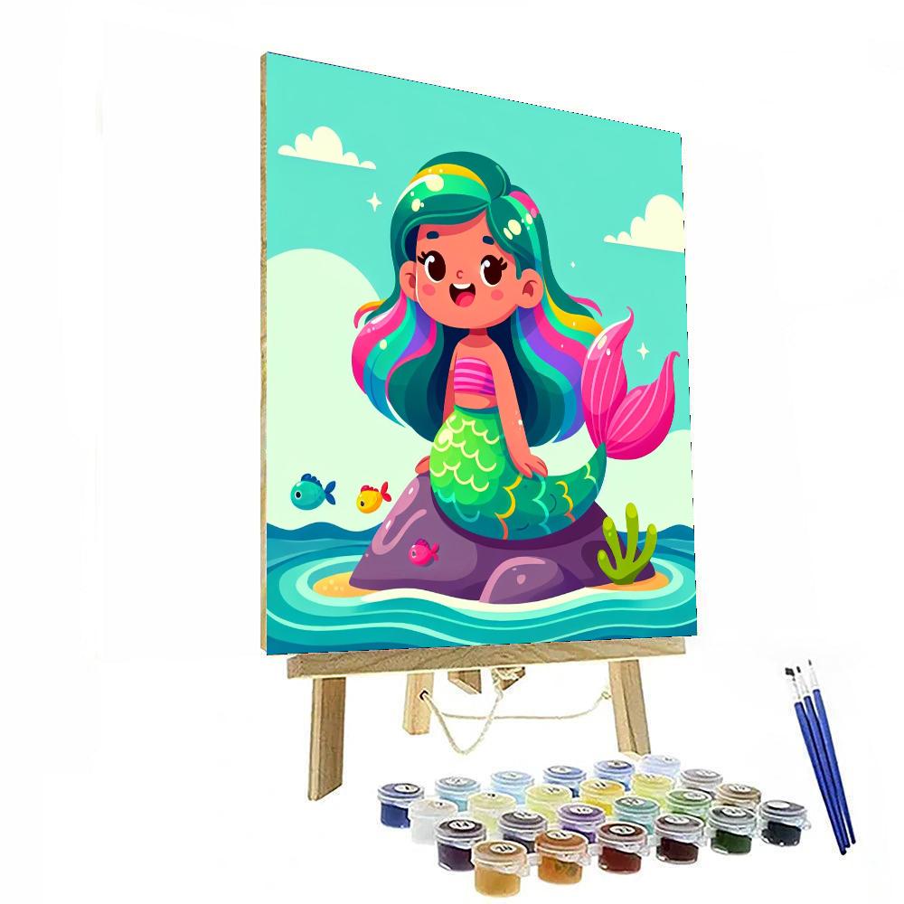 Magic Mermaid Painting Number Kit