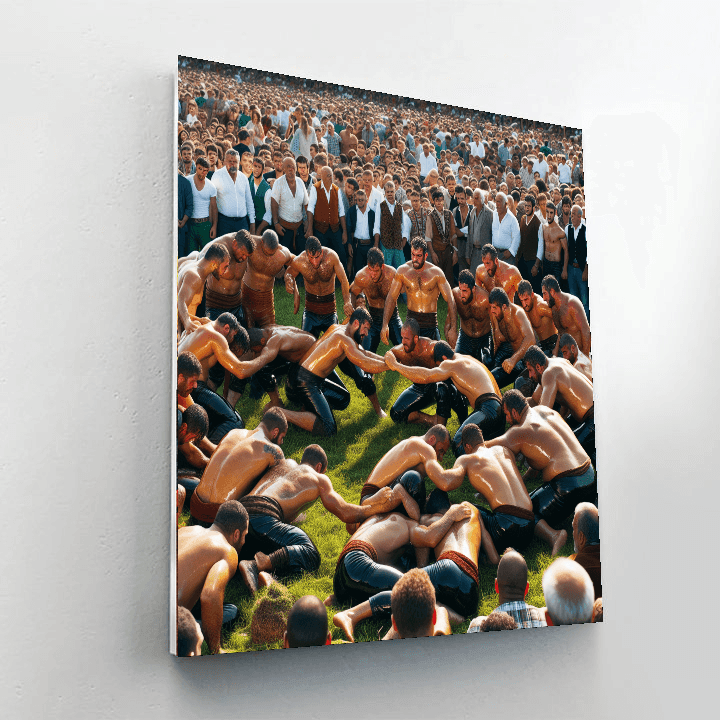 Kirkpinar Oil Wrestling Festival - Edirne, Turkey Paint By Number