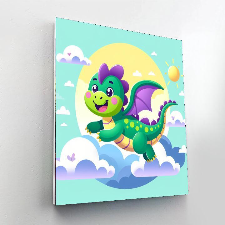 Playful Dragon Paint By Number