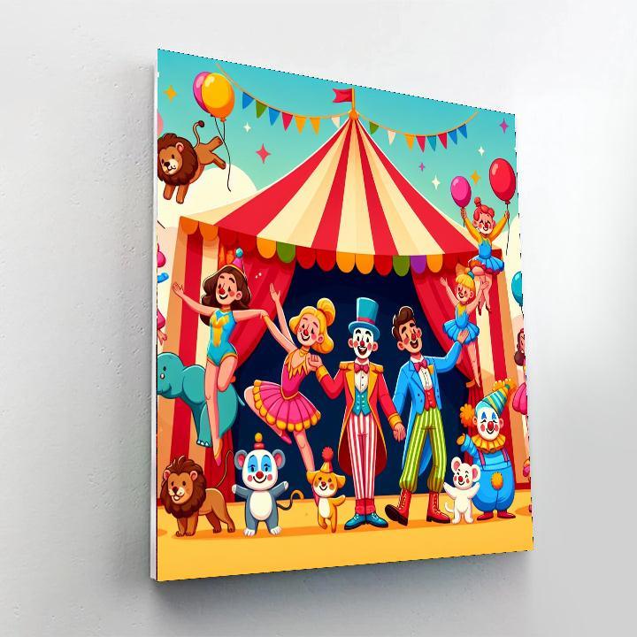 Circus Funland Extravaganza Painting By Numbers Kit