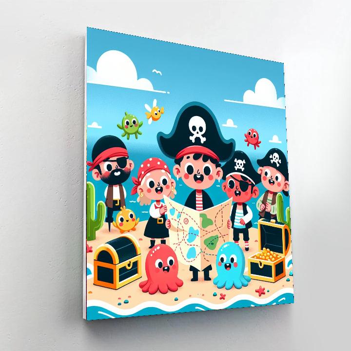 Daring Pirate Adventures Painting Number Kit
