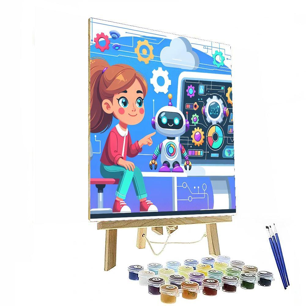 Robot World Adventure Paint By Numbers Kits