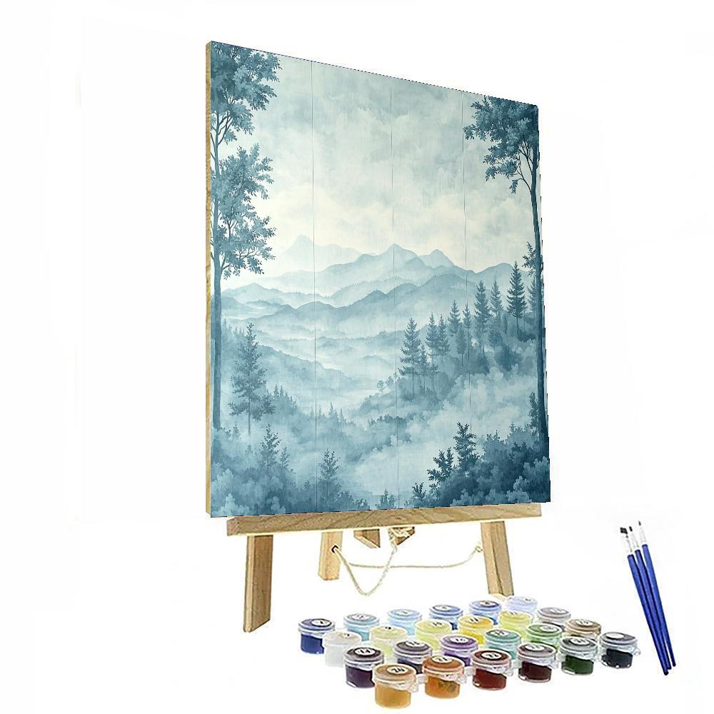 Leonardo Da Vinci Inspired Veils Of Mist  DIY Paint By Numbers