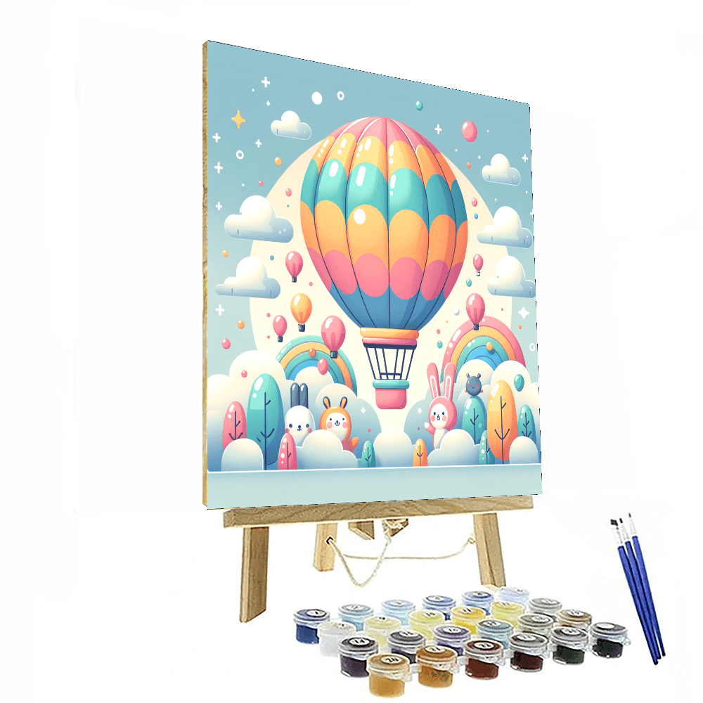 Dreamy Hot Air Balloon Paint By Number