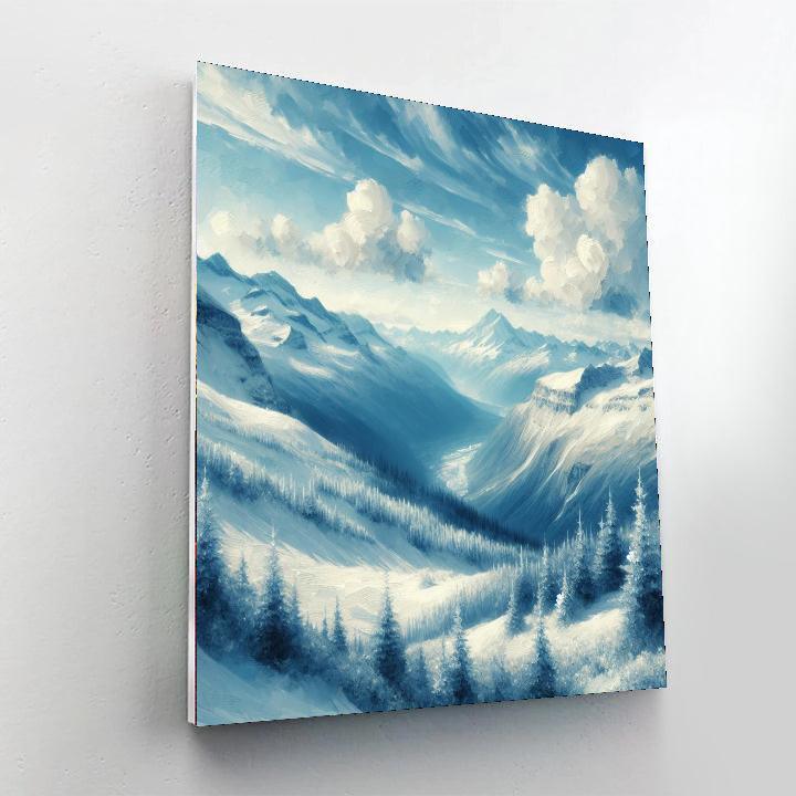 Ethereal Mountain Retreat Numbered Painting Kits
