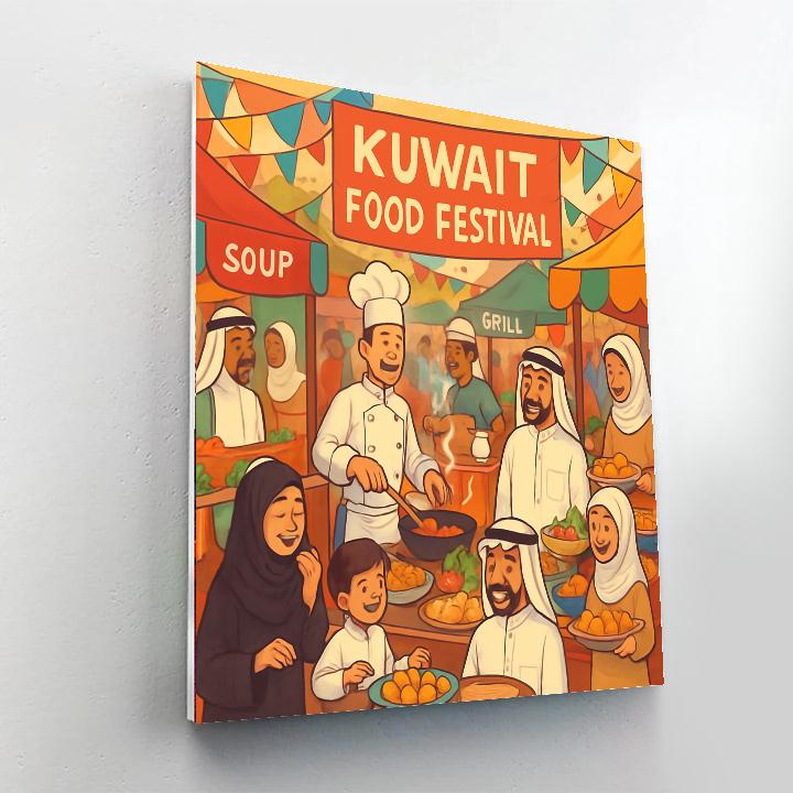 Kuwait Food Festival Painting Number Kit