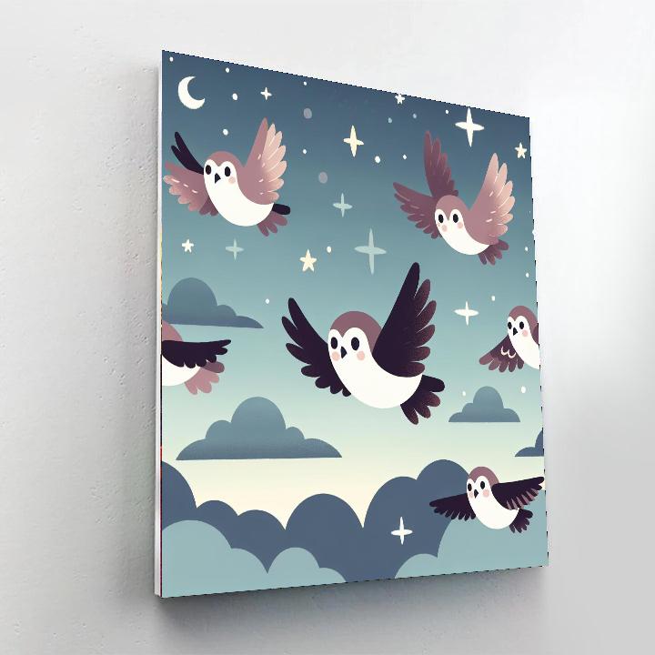Nimble Nighthawks Numbered Painting Kits