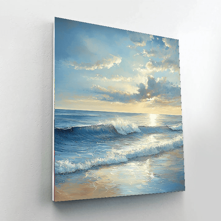 J.M.W. Turner Inspired Timeless Beach Serenity  Paint By Color