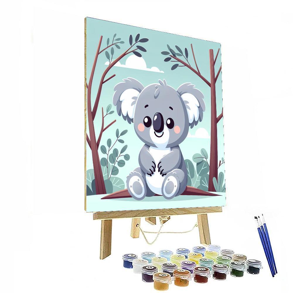 Playful Koala DIY Paint By Numbers