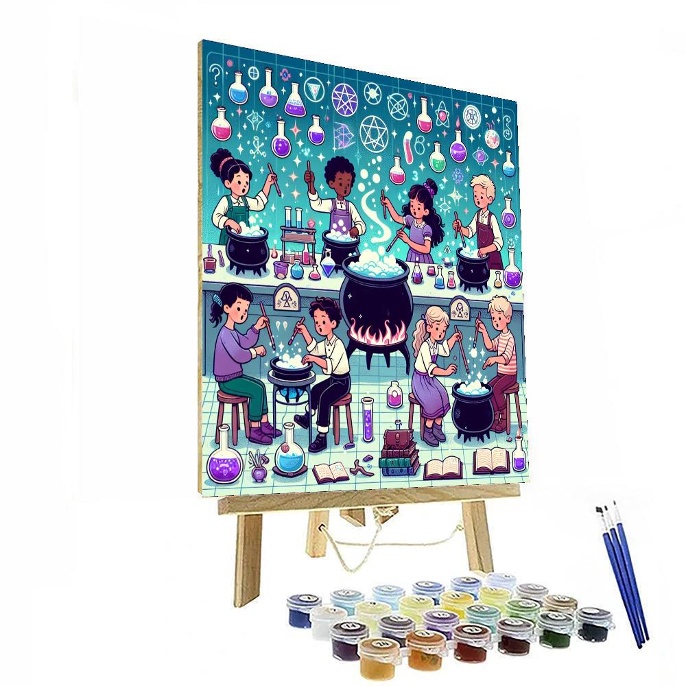 Wizard's Alchemy Lab Paint By Number