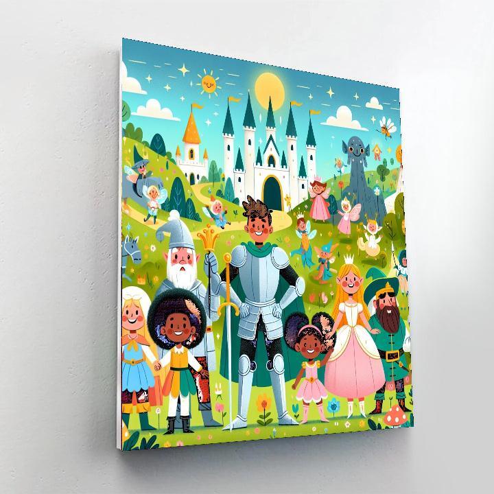 Adventures In Fairy Tale Land Painting Number Kit
