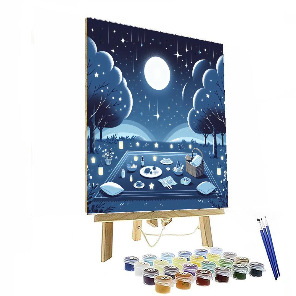 Dreamy Night Sky Picnic Paint By Color