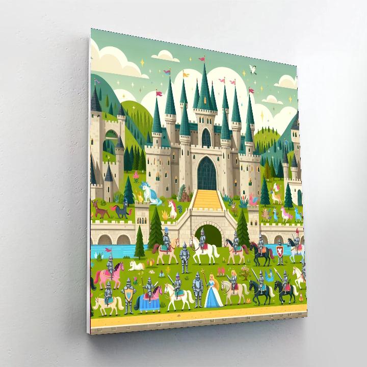 Friendly Fairy Tale Kingdom Painting Number Kit
