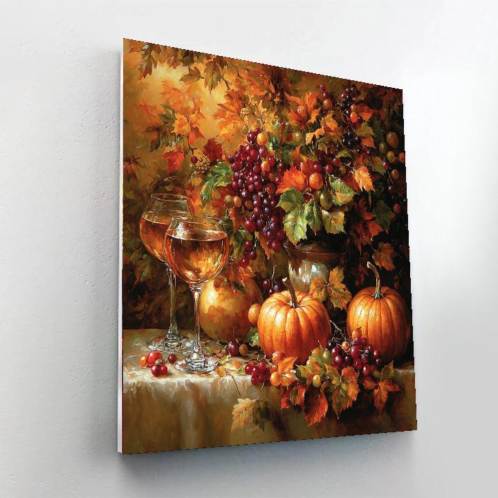 Claesz Inspired Radiant Harvest  Number Painting