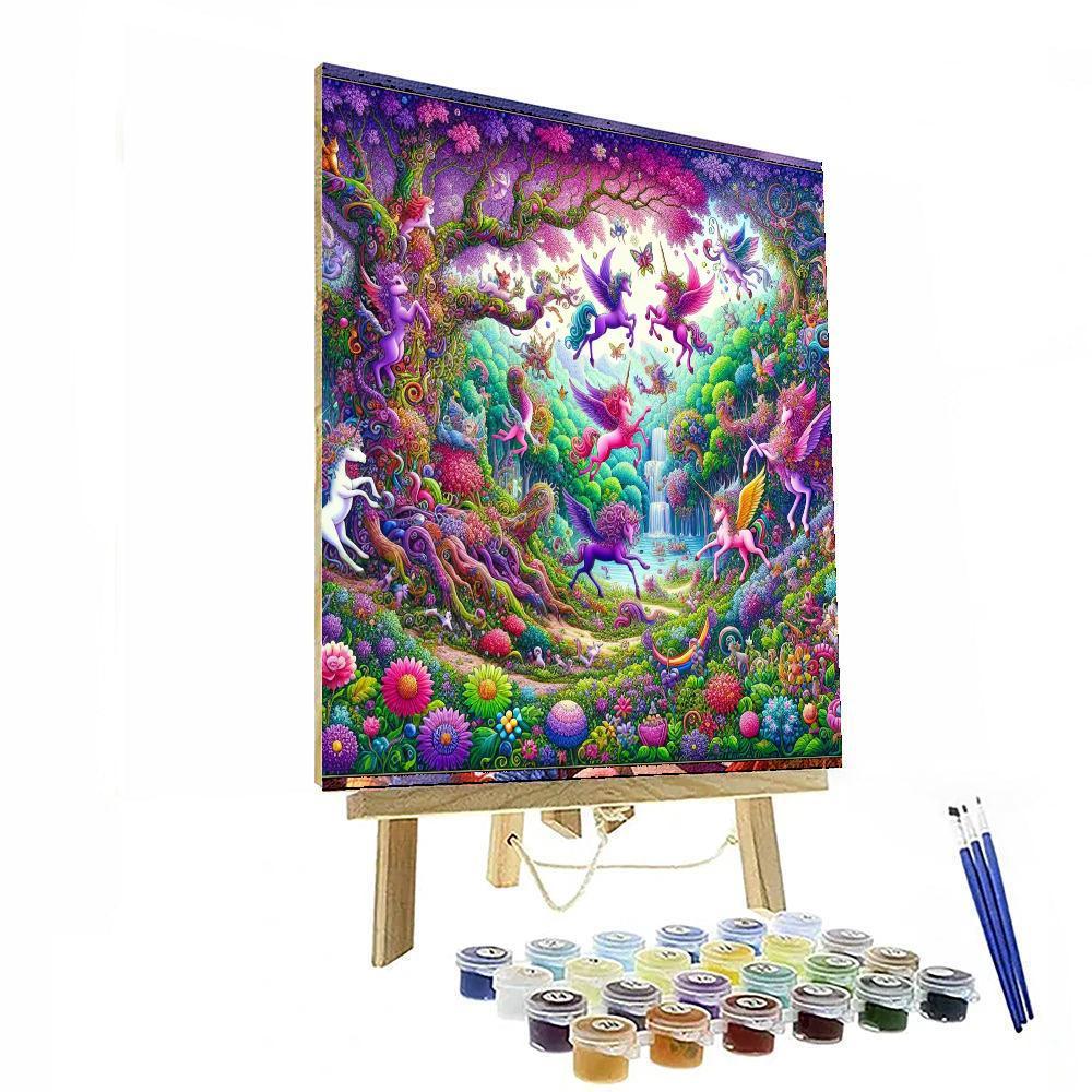 Magical Fantasy Landscape Paint By Number