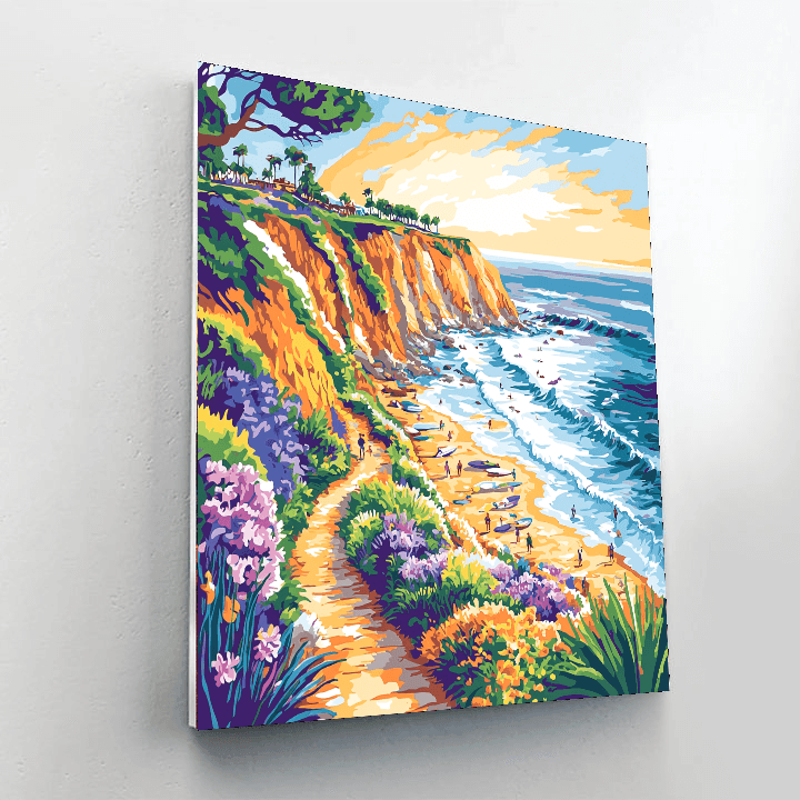 Bondi To Coogee Coastal Walk Painting Number Kit