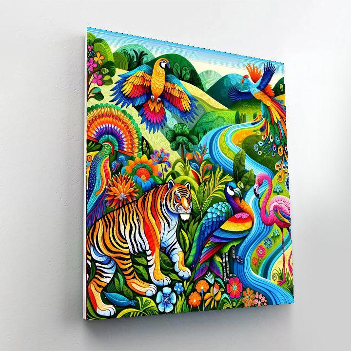 Radiant Rainbow Wildlife Paint By Color