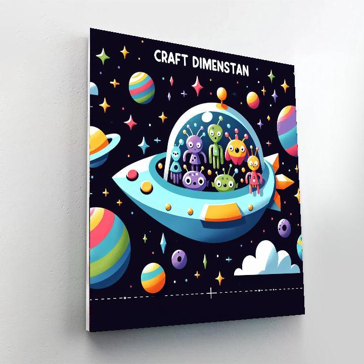 Wacky Spaceship Adventure Paint By Number