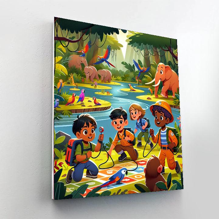 Jungle Rescue Operation DIY Paint By Numbers