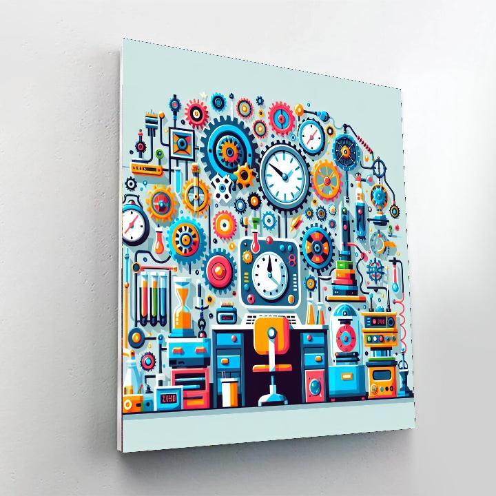 Adventure In The Time Traveler's Lab Painting By Numbers Kit