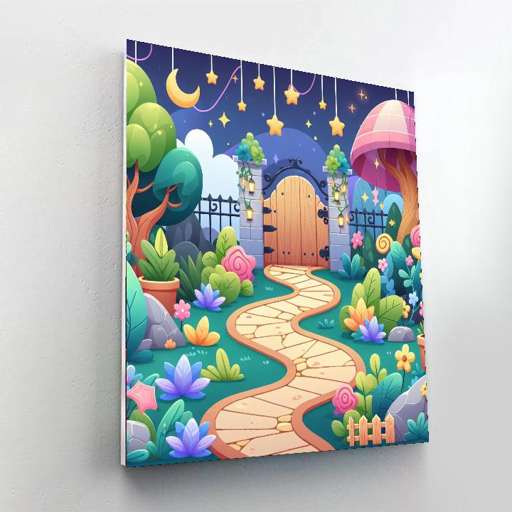 Magical Garden Quest Paint By Numbers Art